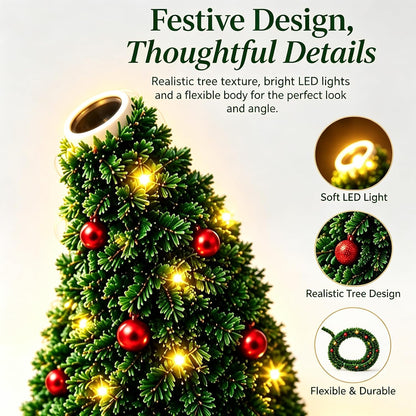 Plug and Play Hd USB Christmas Tree Projector Indoor with 6 Festive Scenes